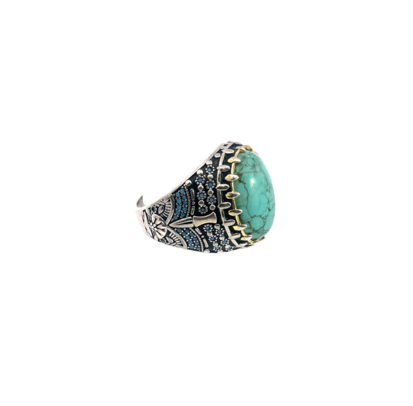 Sterling Silver Turquoise Ring - Image 3