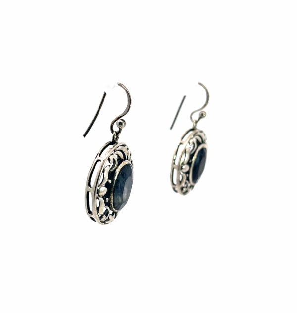 Sillimanite Filigree Sterling Earrings - Image 2