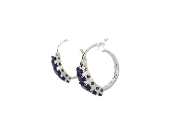 Amethyst Sterling Silver Earrings - Image 2