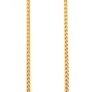 14k Gold Wheat Chain 24"