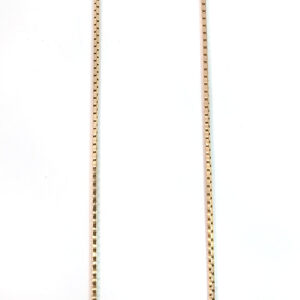 14K Mirror Box Chain 19"
