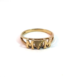 10k Gold "MOM" Ring