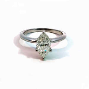 GIA 1.43 CT Diamond Solitaire Engagement Ring