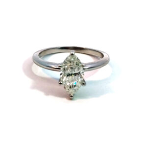 GIA 1.43 CT Diamond Solitaire Engagement Ring