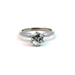 GIA 1.00 CT Diamond Solitaire Engagement Ring