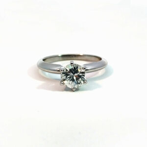 GIA 1.00 CT Diamond Solitaire Engagement Ring