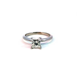 GIA 1.12 CT Diamond Solitaire Engagement Ring