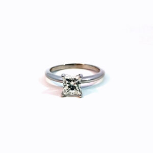 GIA 1.12 CT Diamond Solitaire Engagement Ring