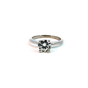 GIA 1.14 CT Diamond Solitaire Engagement Ring