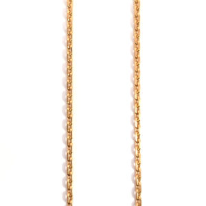 18K Gold Cable Chain 20"