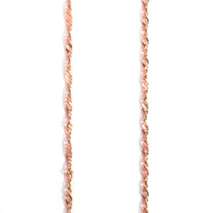 10K Rose Gold Singapore Chain 18"