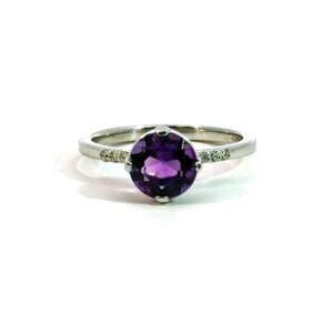 10K Gold Amethyst Ring