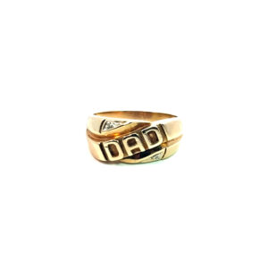 10K Gold "DAD" Ring
