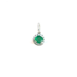 14K Gold Emerald Pendant