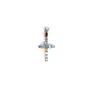 10K Gold Diamond Cross Pendant