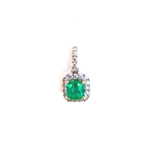 14K Gold Emerald Pendant
